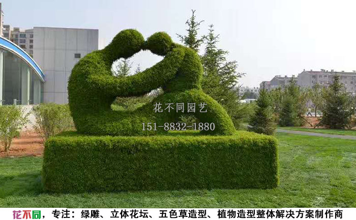 動(dòng)物綠雕造型-老鼠現(xiàn)場(chǎng)實(shí)拍圖